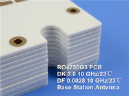 PCB υψηλής συχνότητας Rogers που στηρίζεται σε RO4730G3 30mil 0.762mm DK3.0 με το χρυσό βύθισης για τις ασύρματες κεραίες