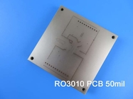 Κεραμικός-γεμισμένα PTFE PCB σύνθετα Rogers RO3010 με ENIG για τις εφαρμογές RF