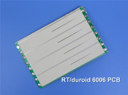 Rogers RT/duroid 6006 Δύο στρώσεις άκαμπτο PCB κεραμικό συνθετικό PTFE Immersion Gold πάχος 2,03 mm