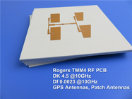 Rogers TMM4 PCB με υποστρώμα υψηλής συχνότητας και θερμικής σταθερότητας (TMM4) - 0,508 mm (20mil) Immersion Gold