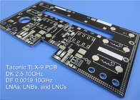 Τακονικό TLX-9 PCB υψηλής συχνότητας 62mil 1.575mm με ασήμι βύθισης για αναμιγνυτές, διαχωριστές, φίλτρα και συνδυαστές