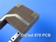 Rogers DiClad 870 PCB με 1 ουγκιά χαλκό και καταδύσεις χρυσού για την κεραία WiFi