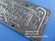 TLX-0 2 στρώματα άκαμπτο PCB κατασκευασμένο σε σύνθετα υαλοπλαστικής PTFE με υποστρώμα μικροκυμάτων RF Immersion Gold