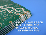 Rogers RT/duroid 6006 Λαμινάνια για κυκλώματα υψηλής συχνότητας Διπλής όψης άκαμπτα PCB πράσινη μάσκα