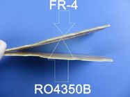 Διπλό πλαισιωμένο HF PCB Rogers που στηρίζεται σε 10mil (0.254mm) RO4350B με το χρυσό βύθισης