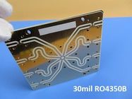 Τα PCB PCB Rogers 30mil 0.762mm RO4350B υψηλής συχνότητας διπλασιάζουν τον πλαισιωμένο πίνακα κυκλωμάτων RF για LNCs