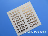 Rogers 4003 12mil 0.305mm διπλό πλαισιωμένο RF υψηλής συχνότητας PCB PCB RO4003C για τις κεραίες