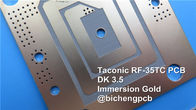Η Taconic υψηλή συχνότητα RF-35TC τύπωσε τον πίνακα κυκλωμάτων 30mil 0.762mm PCB RF-35TC με τη μαύρη μάσκα ύλης συγκολλήσεως για τις κεραίες