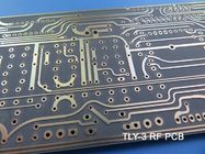 Taconic tly-3 PCB υψηλής συχνότητας πίνακας κυκλωμάτων tly-3 μικροκυμάτων 30mil 0.762mm με το χρυσό βύθισης