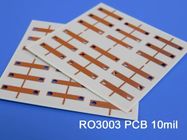 2-στρώμα Rogers PCB υψηλής συχνότητας Rogers RO3003 3003 PCB μικροκυμάτων πινάκων DK3.0 DF 0,001 10mil Cirucit