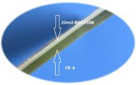 Το υβριδικό 6-στρώμα PCB υψηλής συχνότητας ανάμιξε το PCB σε 20mil 0.508mm RO4350B και FR-4 με τυφλό μέσω