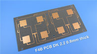 Τυπωμένο PCB μικροκυμάτων πινάκων κυκλωμάτων PTFE υψηλή συχνότητα F4B