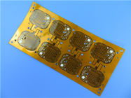 Ο διπλός πίνακας PCB στρώματος εύκαμπτος στηρίχτηκε σε Polyimide με 0.15mm πυκνά για την καταδίωξη της συσκευής