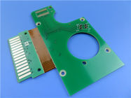 Διπλής όψης άκαμπτα-ελαστικά PCB κατασκευασμένα με RO4003C με ζεστό αέρα συγκόλληση πράσινη μάσκα συγκόλλησης για κεραίες POS