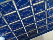 Ακρών οι πυργωτοί πίνακες κυκλωμάτων τρυπών PCB μισοί στηρίχτηκαν σε 1.6mm FR-4 με την μπλε μάσκα ύλης συγκολλήσεως