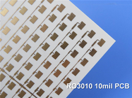 2-στρώμα Rogers PCB υψηλής συχνότητας Rogers RO3010 3010 PCB μικροκυμάτων πινάκων κυκλωμάτων 10mil 0.254mm τυπωμένα DK10.2 DF 0,0022