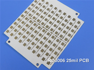2-στρώμα Rogers PCB μικροκυμάτων Rogers RO3006 3006 PCB υψηλής συχνότητας πινάκων κυκλωμάτων 25mil 0.635mm DK6.15 DF 0,002