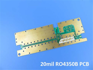 Τα PCB PCB Rogers 20mil 0.508mm RO4350B υψηλής συχνότητας διπλασιάζουν το πλαισιωμένο PCB RF για το θραύστη