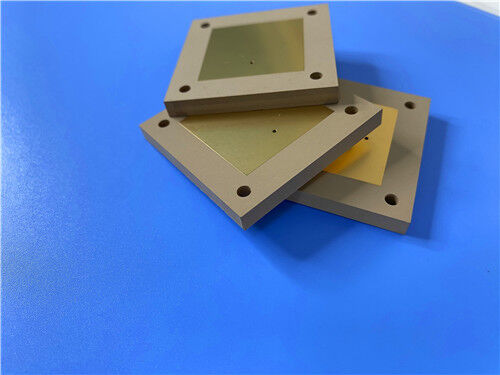 TP960 DK9.6 High-Frequency Laminate consists of ceramics and polyphenylene Oxide resin (PPO) and Custom 1MM thermoplastic material PCB with EPIG
