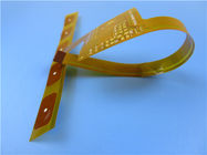 Διπλό εύκαμπτο PCB στρώματος που στηρίζεται σε Polyimide με τη χρυσή και κίτρινη μάσκα βύθισης