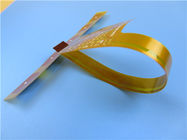 Διπλό εύκαμπτο PCB στρώματος που στηρίζεται σε Polyimide με τη χρυσή και κίτρινη μάσκα βύθισης