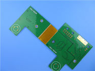 4 ευκίνητος-άκαμπτο PCB στρώματος που στηρίζεται σε 1.6mm FR4 και 0.2mm Polyimide με τη χρυσή και πράσινη μάσκα ύλης συγκολλήσεως βύθισης για το όργανο