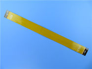 Διπλός πίνακας κυκλωμάτων στρώματος εύκαμπτος τυπωμένος σε Polyimide με την κίτρινη μάσκα και τονωτικό pi για το λεπτό διακόπτη