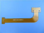 Πολυστρωματικό εύκαμπτο τυπωμένο κύκλωμα (FPC) ευκίνητο PCB 4 στρωμάτων με 0.25mm παχιά και χρυσός βύθισης για την επίδειξη Backlight