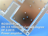 2-στρώμα Rogers PCB υψηλής συχνότητας Rogers RO3035 3035 PCB μικροκυμάτων πινάκων DK3.5 DF 0,0015 10mil Cirucit