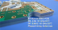 PCB Rogers HF που στηρίζεται σε RT/Duroid 6002 60mil 1.524mm DK2.94 με το χρυσό βύθισης για την εμπορική σύγκρουση Avoidanc αερογραμμών