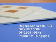 Το Rogers RO4350B + υψηλό Tg FR-4 υβριδικό 4-στρώμα 1.0mm ανάμιξε το PCB σε 4mil RO4350B και 0.3mm FR-4 PCB