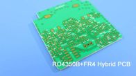 Υβριδικό μικτό PCB υβριδικό σχέδιο RO4350B+FR4 πινάκων κυκλωμάτων με τη βύθιση χρυσό RO4350B+RT/duroid 5880 με τυφλό μέσω