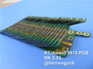 PCB υψηλής συχνότητας Rogers που γίνεται σε RT/duroid 5870 με το επίστρωμα 10mil, 20mil, 31mil και 62mil με το χρυσό βύθισης