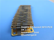 PCB υψηλής συχνότητας Rogers RT/Duroid 5870 31mil 0.787mm για τα συστήματα ραντάρ