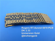 PCB υψηλής συχνότητας Rogers RT/Duroid 5870 31mil 0.787mm για τα συστήματα ραντάρ