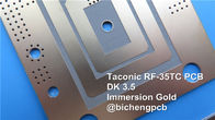 Taconic PCB υψηλής συχνότητας που στηρίζεται σε RF-35TC 30mil 0.762mm με τη μαύρη μάσκα ύλης συγκολλήσεως για τις κεραίες