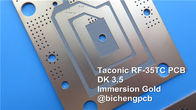 Taconic PCB υψηλής συχνότητας που στηρίζεται σε RF-35TC 60mil 1.524mm με το χρυσό βύθισης για τους δορυφόρους