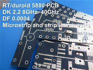 RT/Duroid 5880 PCB υψηλής συχνότητας 10mil 0.254mm Rogers για Microstrip και Stripline τα κυκλώματα