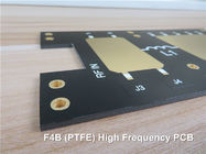Βασισμένο στο μέταλλο PCB υψηλής συχνότητας που στηρίζεται σε 3.0mm PTFE με το χρυσό βύθισης επιστρώματος 1.0oz για τη ραδιο συσκευή