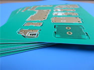 PCB υψηλής συχνότητας Rogers 15mil TMM10 με τη χρυσή και πράσινη μάσκα ύλης συγκολλήσεως βύθισης για τους ελεγκτές τσιπ