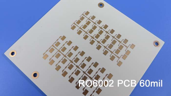 PCB Rogers HF που στηρίζεται σε RT/Duroid 6002 60mil 1.524mm DK2.94 με το χρυσό βύθισης για την εμπορική σύγκρουση Avoidanc αερογραμμών