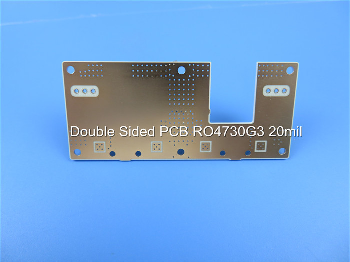 2-στρώμα Rogers PCB υψηλής συχνότητας Rogers RO4730G3 4730 PCB μικροκυμάτων πινάκων κυκλωμάτων 20mil 0.508mm τυπωμένα DK3.0 DF 0,0028