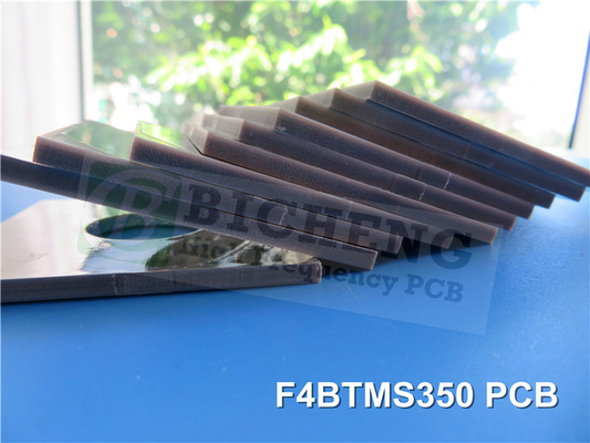 F4BTMS350 Δύο στρώσεις άκαμπτο PCB 6,35 mm πάχος με επίπεδο συγκόλλησης με θερμό αέρα (HASL)