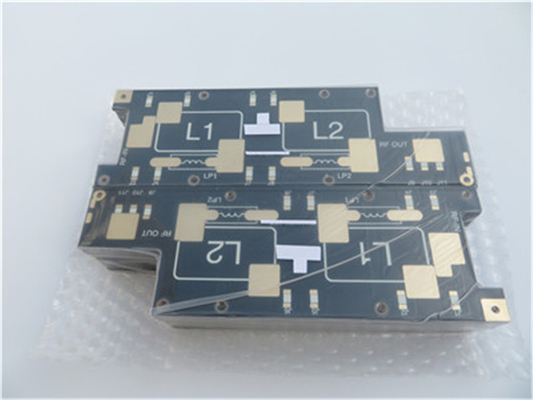 PCB υψηλής συχνότητας PTFE που στηρίζεται σε 1.6mm DK2.65 F4B με το χρυσό βύθισης για τους συζευκτήρες