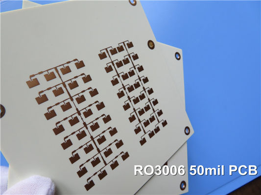 Το Rogers RO3006 RF τύπωσε το 2-στρώμα Rogers πινάκων κυκλωμάτων 3006 PCB μικροκυμάτων 50mil 1.27mm με το χρυσό βύθισης