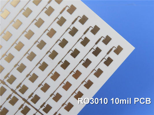 2-στρώμα Rogers PCB υψηλής συχνότητας Rogers RO3010 3010 PCB μικροκυμάτων πινάκων κυκλωμάτων 10mil 0.254mm τυπωμένα DK10.2 DF 0,0022