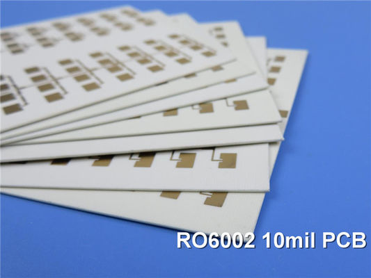 Rogers PCB Κατασκευασμένο σε RT/Duroid 6002 10mil 0.254mm DK2.94 με καταδύσεις χρυσού για RF μικροκυμάτων