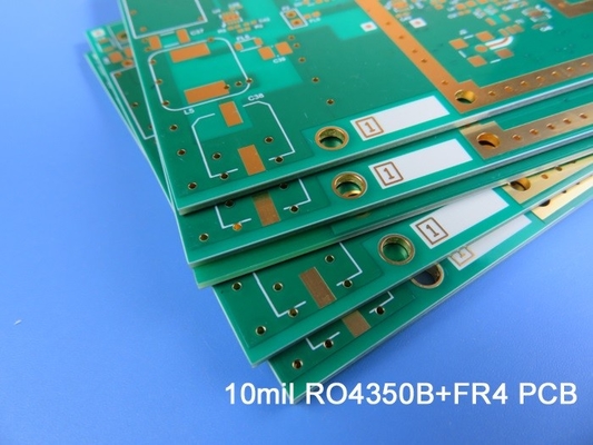 Υβριδικό PCB | Το μικτό υλικό PCB που στηρίχτηκε 10 mil RO4350B + FR-4 με το βάθος έλεγξε το τρυπάνι
